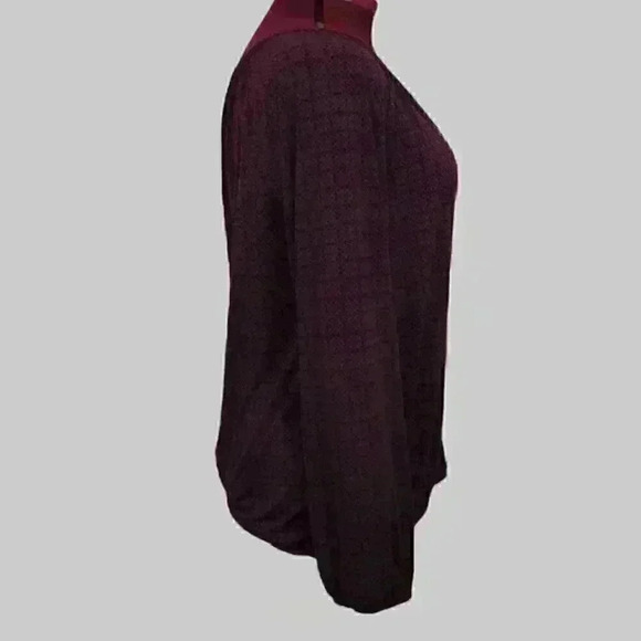 GEORGE ladies‎ blouse XL purple with black designs - Picture 2 of 10